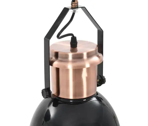 Griestu Lampas, 2 Gab., Apaļas, E27, Melnas Vidaxl