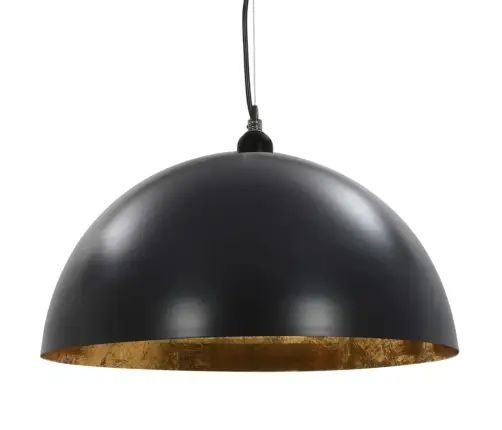 Lub. Šviestuvai, 2Vnt., Juod. Ir Auks. Sp., Pusiau Sferinis