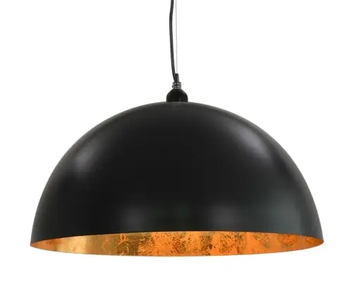 Lub. Šviestuvai, 2Vnt., Juod. Ir Auks. Sp., Pusiau Sferinis