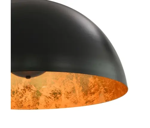 Lub. Šviestuvai, 2Vnt., Juod. Ir Auks. Sp., Pusiau Sferinis