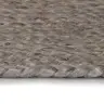 Kilimas, Pilkas, 90cm Džiutas, Apvalus, Rankų Darbo