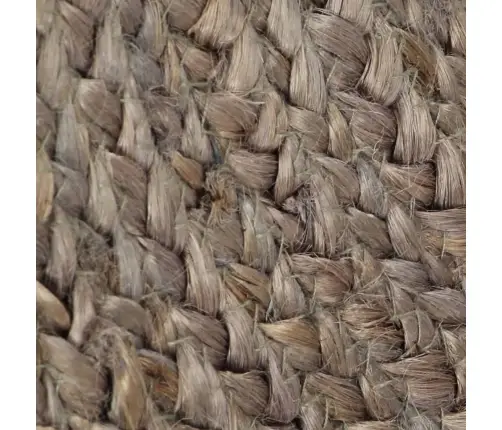 Kilimas, Pilkas, 120cm Džiutas, Apvalus, Rankų Darbo