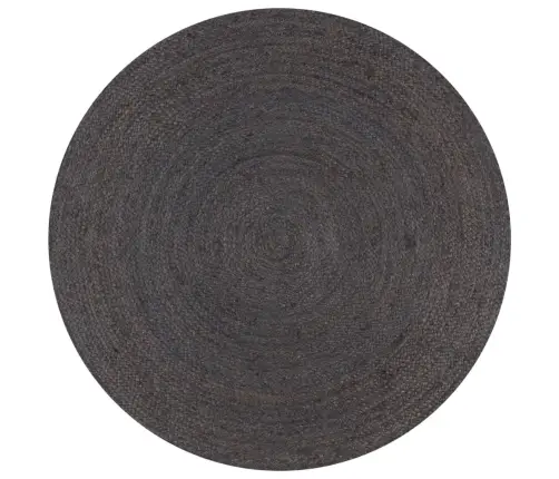 Paklājs, 120 Cm, Roku Darbs, Apaļš, Džuta, Tumši Pelēks Vidaxl Paklājs, 120 Cm, Roku Darbs, Apaļš, Džuta, Tumši Pelēks Vidaxl