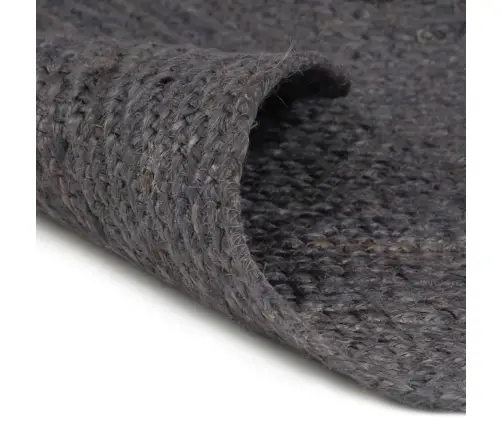Paklājs, 120 Cm, Roku Darbs, Apaļš, Džuta, Tumši Pelēks Vidaxl Paklājs, 120 Cm, Roku Darbs, Apaļš, Džuta, Tumši Pelēks Vidaxl