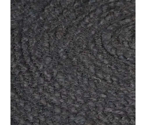 Paklājs, 120 Cm, Roku Darbs, Apaļš, Džuta, Tumši Pelēks Vidaxl Paklājs, 120 Cm, Roku Darbs, Apaļš, Džuta, Tumši Pelēks Vidaxl