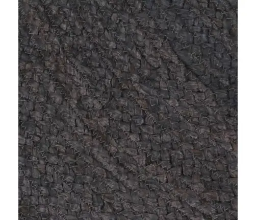 Paklājs, 150 Cm, Roku Darbs, Apaļš, Džuta, Tumši Pelēks Vidaxl