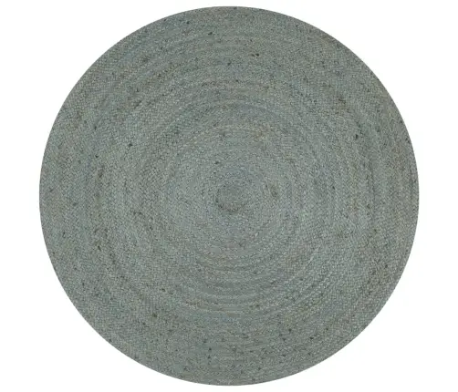 Paklājs, 120 Cm, Roku Darbs, Apaļš, Džuta, Olīvu Zaļš Vidaxl