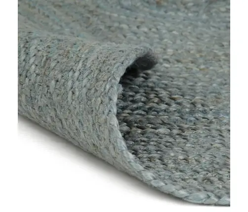 Paklājs, 120 Cm, Roku Darbs, Apaļš, Džuta, Olīvu Zaļš Vidaxl