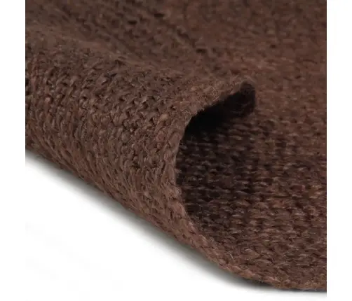 Paklājs, 150 Cm, Roku Darbs, Apaļš, Džuta, Brūns Vidaxl