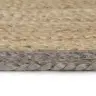 Paklājs Ar Pelēku Malu, Džuta, 90 Cm, Roku Darbs Vidaxl