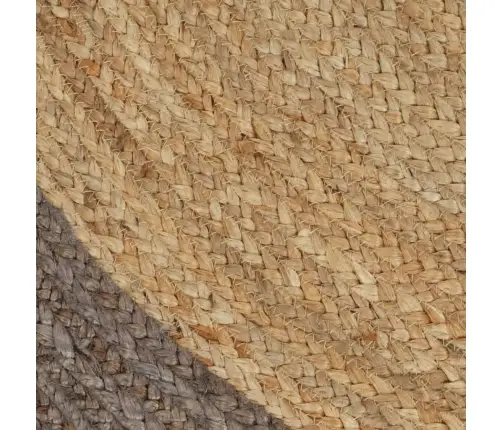 Paklājs Ar Pelēku Malu, Džuta, 90 Cm, Roku Darbs Vidaxl