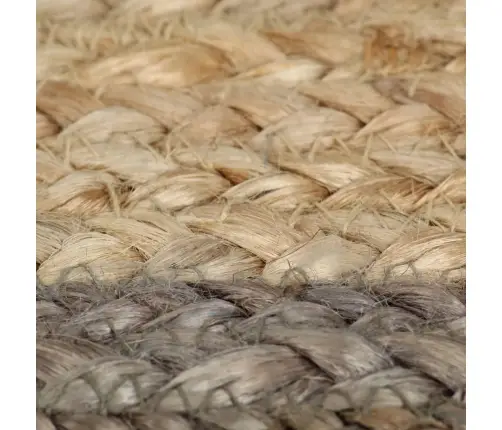 Paklājs Ar Pelēku Malu, Džuta, 120 Cm, Roku Darbs Vidaxl