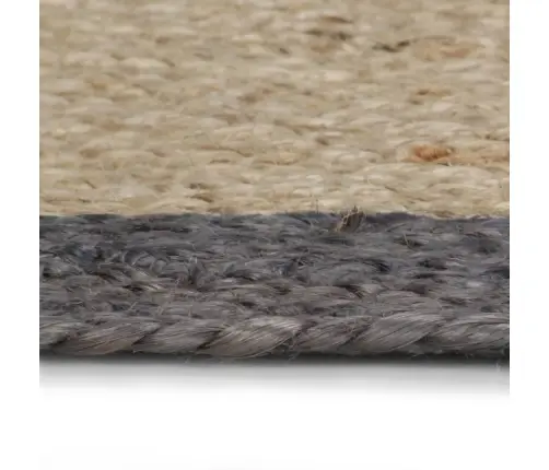 Käsitsi Valmistatud Džuutvaip Tumehalli Äärega, 150 Cm