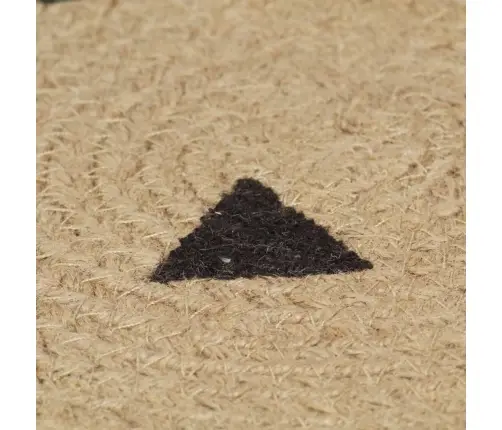 Paklājs Ar Trīsstūru Apdruku, Džuta, 90 Cm, Roku Darbs Vidaxl