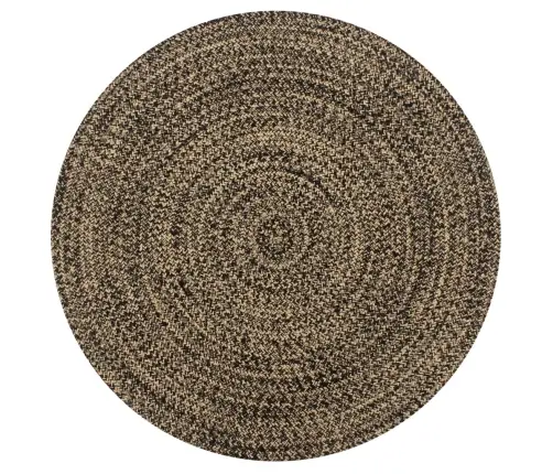 Paklājs, 90 Cm, Roku Darbs, Džuta, Melns Un Dabīgs Vidaxl