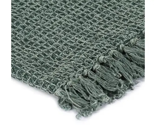 Pleds, 125X150 Cm, Tumši Zaļš Vidaxl