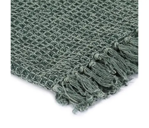 Pledas, Tamsiai Žalios Spalvos, 160X210cm Medvilnė