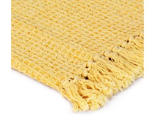 Pleed, Puuvill, 220 X 250 cm Sinepikollane