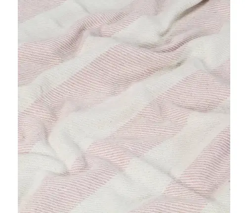 Pledas, Sendintos Rožinės, 125X150cm Medvilnė, Dryžuotas