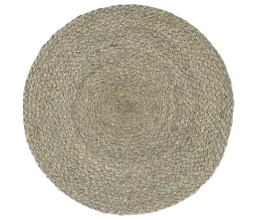 Galda Paliktņi, 4 Gab., 38 Cm, Apaļi, Pelēka Džuta Vidaxl