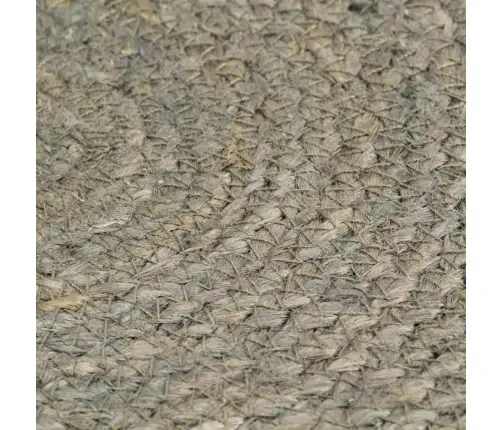 Galda Paliktņi, 6 Gab., 38 Cm, Apaļi, Pelēka Džuta Vidaxl