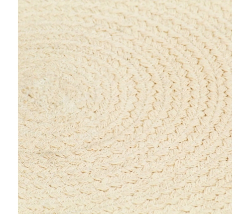 Lauamatid 4 Tk, Naturaalne, 38 cm Ümmargune, Puuvill