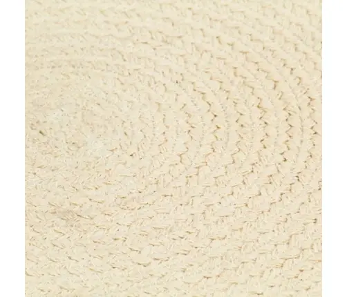 Stalo Kilimėliai, 4 Vnt., Natūralūs, 38cm Medvilnė, Apvalūs