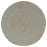 Stalo Kilimėliai, 6 Vnt., Pilki, 38cm Medvilnė, Apvalūs