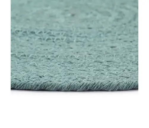 Galda Paliktņi, 6 Gab., 38 Cm, Apaļi, Zaļa Kokvilna  Vidaxl