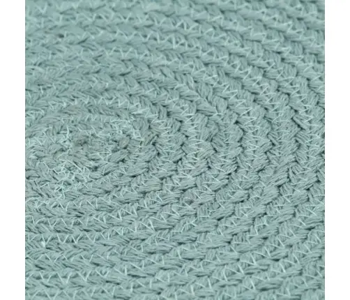 Galda Paliktņi, 6 Gab., 38 Cm, Apaļi, Zaļa Kokvilna  Vidaxl