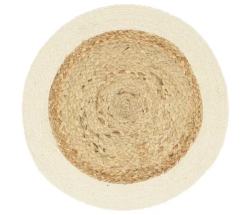 Galda Paliktņi, 4 Gab., 38 Cm, Apaļi, Džuta Un Kokvilna  Vidaxl