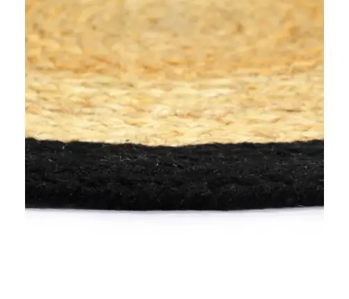 Galda Paliktņi, 6 Gab., Melna, Dabīga Krāsa, 38 Cm, Kokvilna Vidaxl