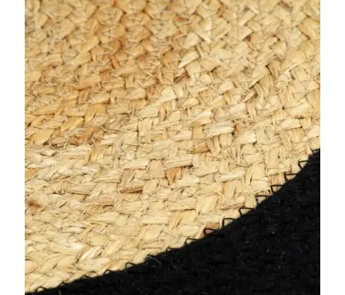 Galda Paliktņi, 6 Gab., Melna, Dabīga Krāsa, 38 Cm, Kokvilna Vidaxl