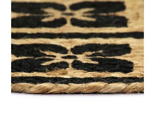 Galda Paliktņi, 4 Gab., 38 Cm, Apaļi, Melna Džuta Vidaxl