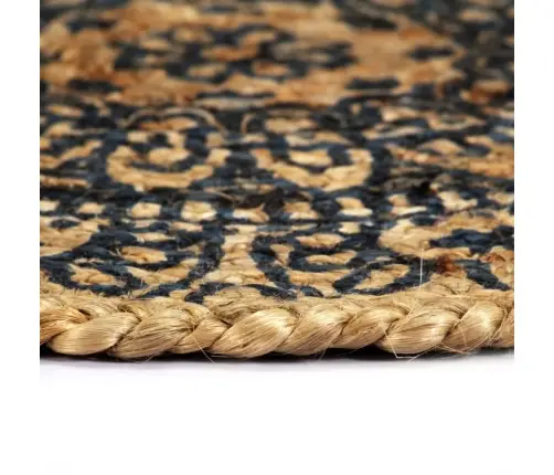 Galda Paliktņi, 6 Gab., 38 Cm, Apaļi, Tumši Zila Džuta Vidaxl