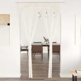 Aizkars Mezglošanas Tehnikā, 140X240 Cm, Kokvilna Vidaxl Aizkars Mezglošanas Tehnikā, 140X240 Cm, Kokvilna Vidaxl