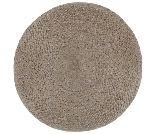 Pufs, Roku Darbs, 45X30 Cm, Gaiši Pelēks, Džuta Vidaxl