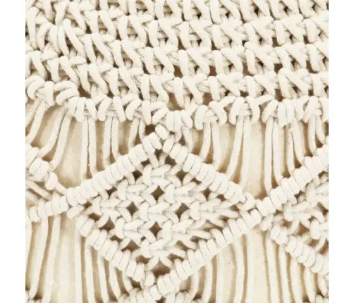 Pufas, 45X30cm Medvilnė, Makrame, Rankų Darbo