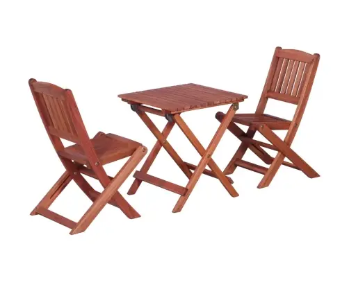 3-Daļīgs Bērnu Bistro Mēbeļu Komplekts, Masīvs Eikalipta Koks Vidaxl