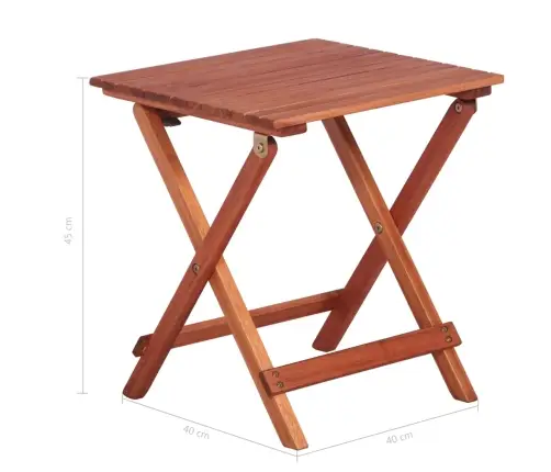 3-Daļīgs Bērnu Bistro Mēbeļu Komplekts, Masīvs Eikalipta Koks Vidaxl