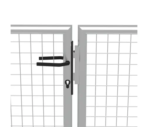 Dārza Vārti, 415X150 Cm, Cinkots Tērauds, Sudraba Krāsā Vidaxl