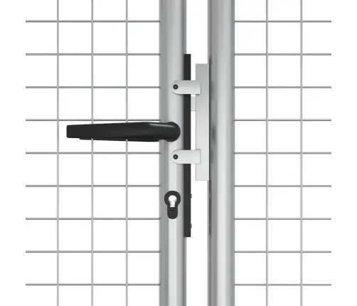 Dārza Vārti, Cinkots Tērauds, 415X125 Cm, Sudraba Krāsā Vidaxl