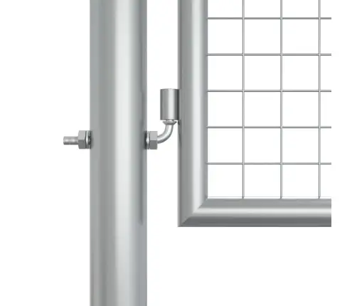 Dārza Vārti, Cinkots Tērauds, 415X125 Cm, Sudraba Krāsā Vidaxl