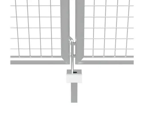 Aiavärav, Tsingitud Teras, 400 X 150 cm Hõbedane