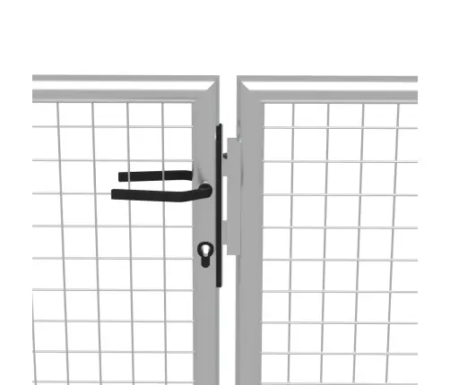 Dārza Vārti, Cinkots Tērauds, 415X175 Cm, Sudraba Krāsā Vidaxl