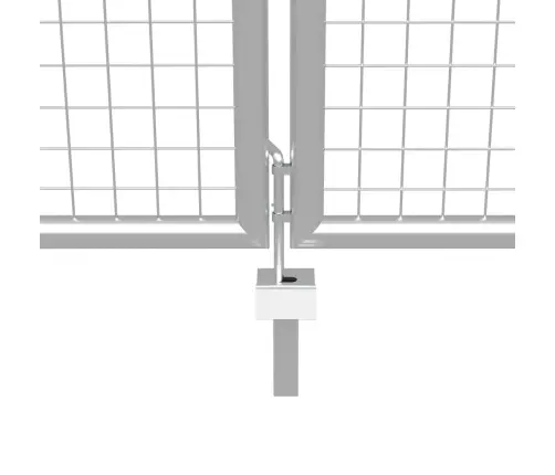 Dārza Vārti, Cinkots Tērauds, 415X175 Cm, Sudraba Krāsā Vidaxl