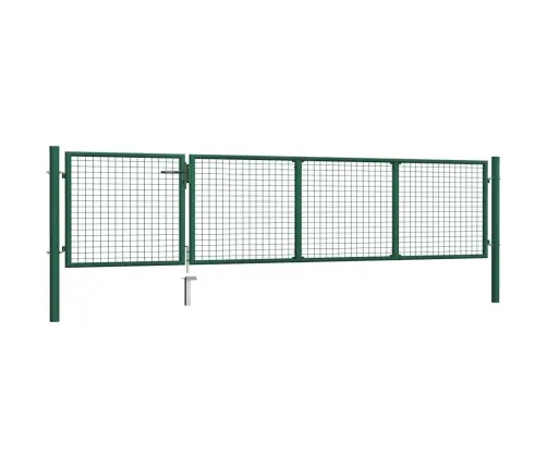 Aiavärav, Terasest, 350 X 75 cm Roheline