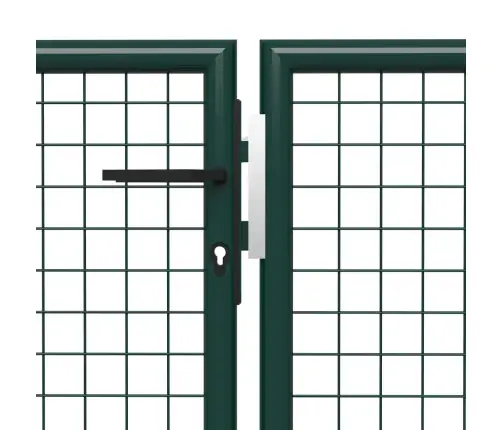 Dārza Vārti, Zaļi, 400X100 Cm, Tērauds Vidaxl