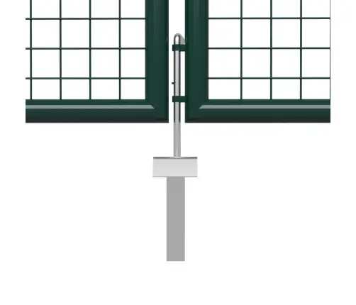 Dārza Vārti, Zaļi, 400X100 Cm, Tērauds Vidaxl