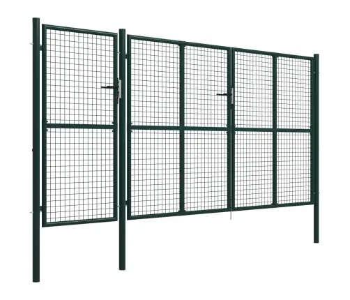 Sodo Vartai, Plieniniai, 400X150 cm Žali